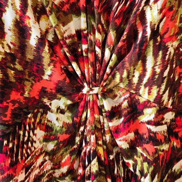 Jones Studio Separates Red Multicolor Stretch Sleeveless Top Plus Sz 22W - Picture 4 of 11